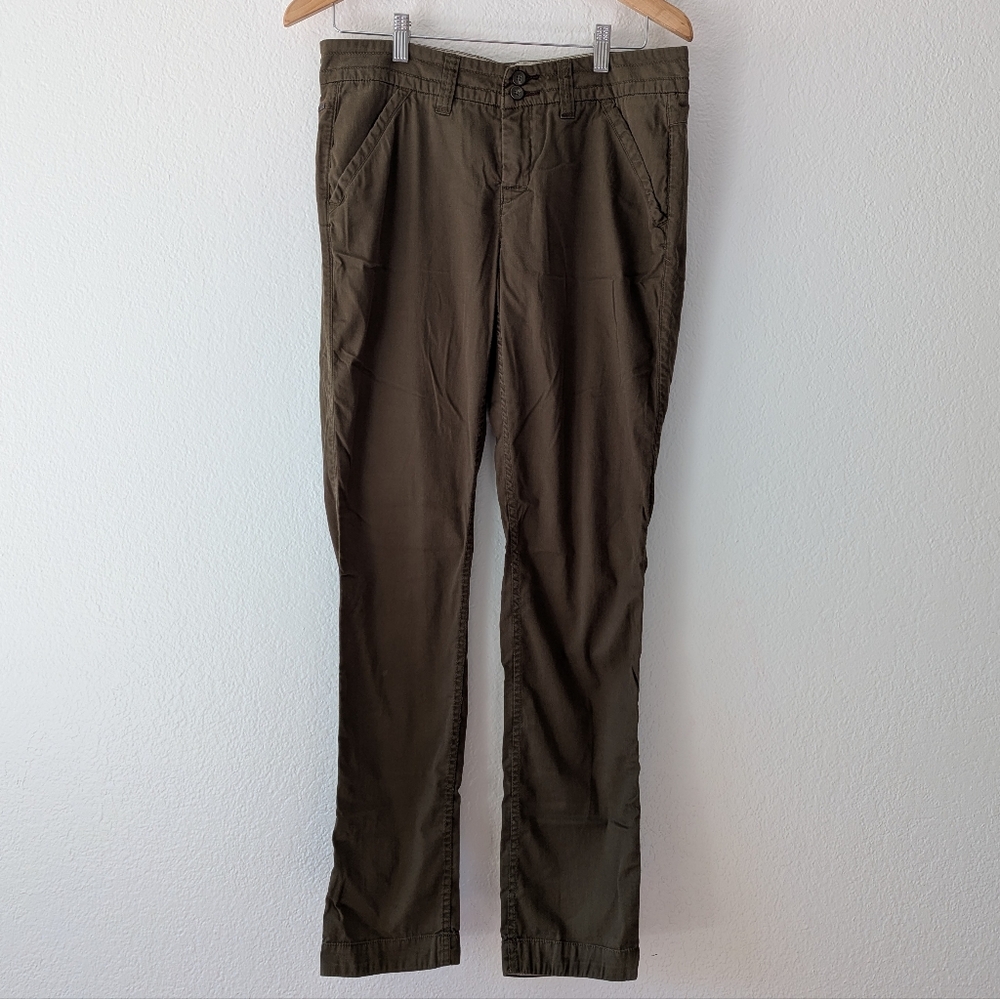 Horny Toad Elsa Pant Women's Size 8 Olive Green Straight Leg‎ Casual